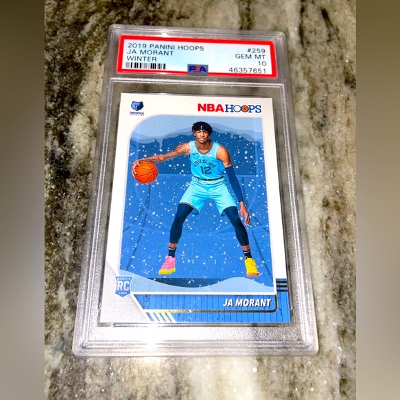 PSA 10 JA MORANT 2019-20 HOOPS WINTER #259 RC *MEMPHIS GRIZZLIES